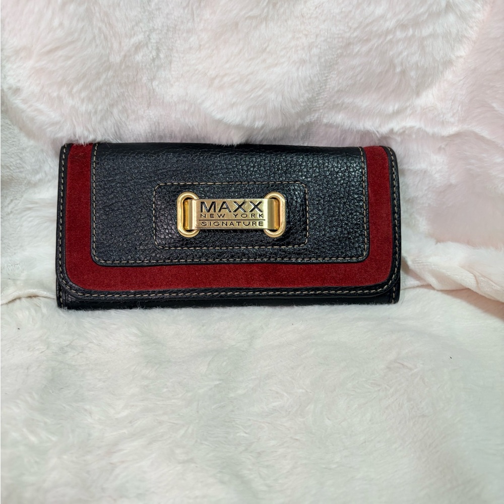 Maxx New York Black and Red Women's Bag